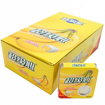 Жевательная резинка "Супер" с жидким центром внутри Банан 16,6гр 1шт/30уп